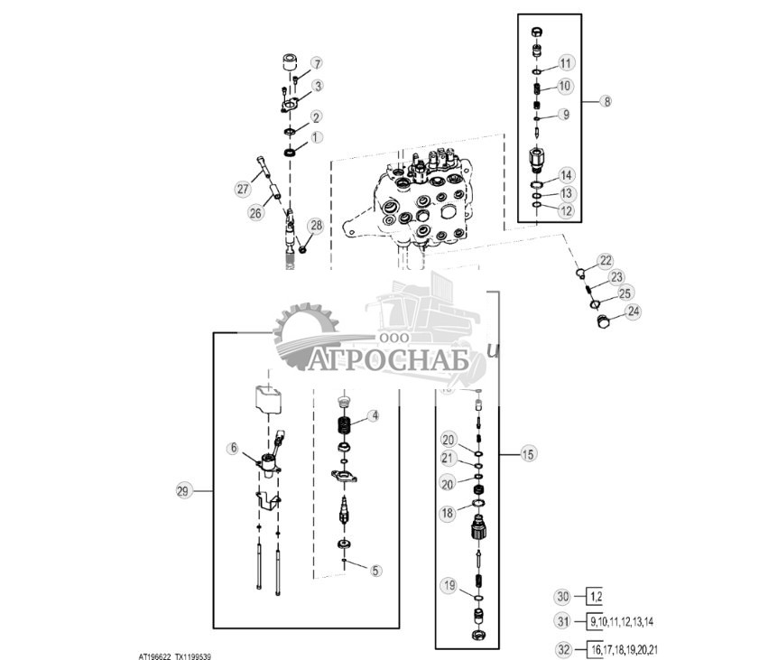 Контур клапана ковша, клапан погрузчика - ST842070 481.jpg